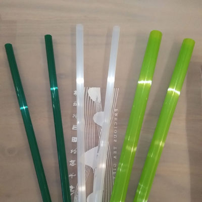 Custom PLA PP Biodegradable Milk Bubble Tea Straight Straws for Food Beverage Packaging
