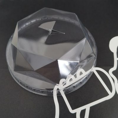 Provided Freely Sample PET/RPET Plastic Flat Dome Diamond Insert Lids for Cold Drink Cup
