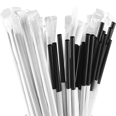 Custom PLA PP Biodegradable Milk Bubble Tea Straight Straws for Food Beverage Packaging