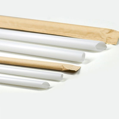 Custom PLA PP Biodegradable Milk Bubble Tea Straight Straws for Food Beverage Packaging