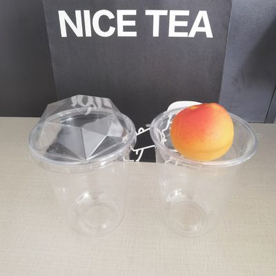 Provided Freely Sample PET/RPET Plastic Flat Dome Diamond Insert Lids for Cold Drink Cup