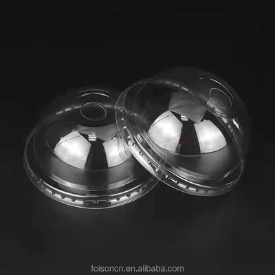 Provided Freely Sample PET/RPET Plastic Flat Dome Diamond Insert Lids for Cold Drink Cup