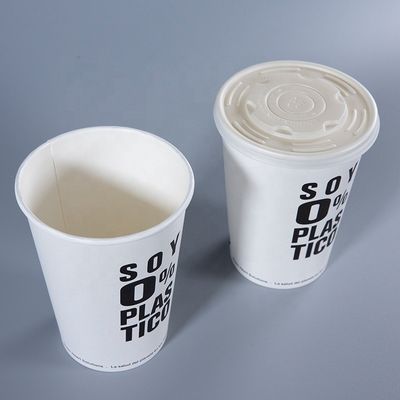 Restaurant Essential Logo Printed Soup Paper Bowl with Lid Eco-Friendly Material