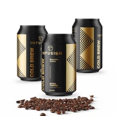 Sample Availabled 250ml 370ml 420ml 500ml 650ml PET Plastic Can with Aluminum Lid