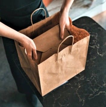 Extra Large Wide Base Brown Kraft Paper Shopping Bag for Custom Packaging Solutions