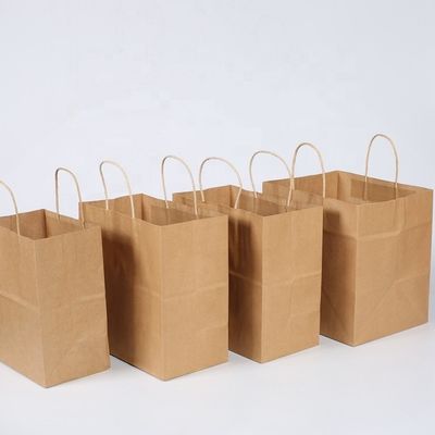 Extra Large Wide Base Brown Kraft Paper Shopping Bag for Custom Packaging Solutions