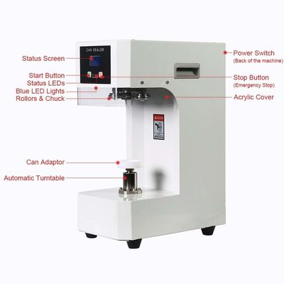 Max Speed 20pcs/min Automatic Can Sealer for Intelligent Small Portable Plastic Canning