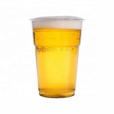 Transparent 500ml Custom Party Disposable Plastic 16 Oz Pla 100% Biodegradable Beer Cups for Beer