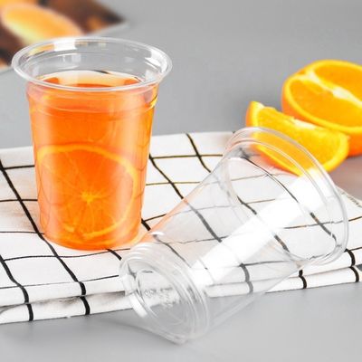 Clear PET Custom Printed Milkshake Smoothie Plastic Cup with Dome Lid 12oz 16oz 20oz