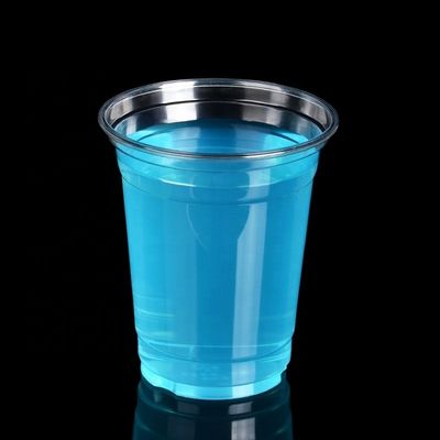 Compostable 12oz Plastic Cup for Cold Beverages and Milk Tea Biodegradable