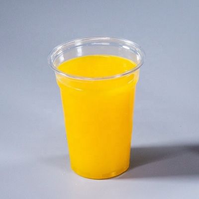 Clear PET Custom Printed Milkshake Smoothie Plastic Cup with Dome Lid 12oz 16oz 20oz