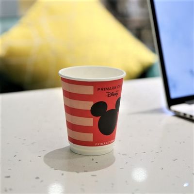 Personalized Disposable Takeaway Paper Coffee Cups With Lids 16 Oz Custom Order Now