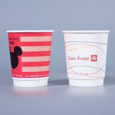 Personalized Disposable Takeaway Paper Coffee Cups With Lids 16 Oz Custom Order Now