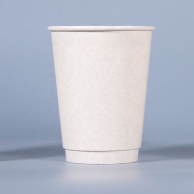 100% Biodegradable Disposable 8OZ Sugarcane Bagasse Pulp Paper Cup Custom Logo
