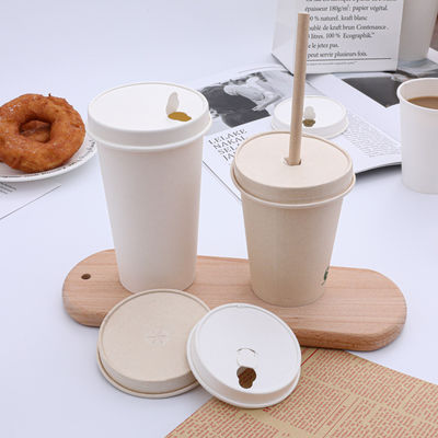 62mm/73mm/80mm/90mm/115mm Colorful Design Biodegradable CPLA Paper Lid for Coffee Cup