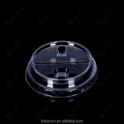 Eco-friendly PET Plastic Flat Lids Cover for Cold Drink Cup Sample Provided Freely