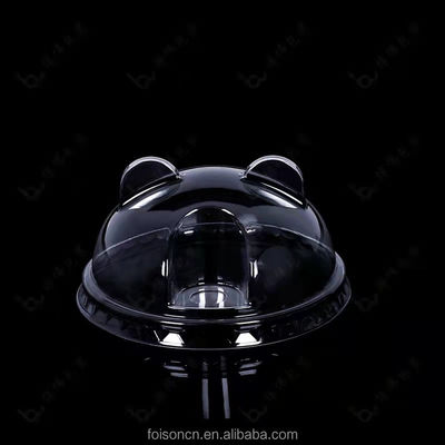 Eco-friendly PET Plastic Flat Lids Cover for Cold Drink Cup Sample Provided Freely