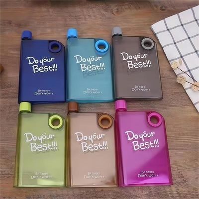250ml 350ml 500ml PP Plastic Heat-Resistant Beverage Square Bottles with Cap OEM/ODM