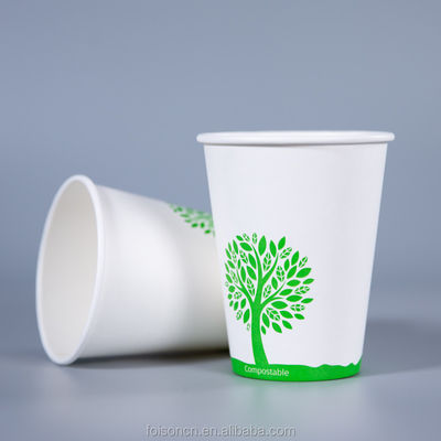 Single Wall Paper Cup for Hot Beverages Disposable and Made from Food-Grade Paper