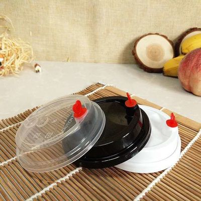 62mm/78mm/90mm/115mm Coffee Lid for White/Black PP Plastic Sipper Lids Cover of Coffee Cup