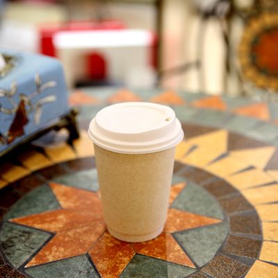 100% Biodegradable Disposable 8OZ Sugarcane Bagasse Pulp Paper Cup Custom Logo