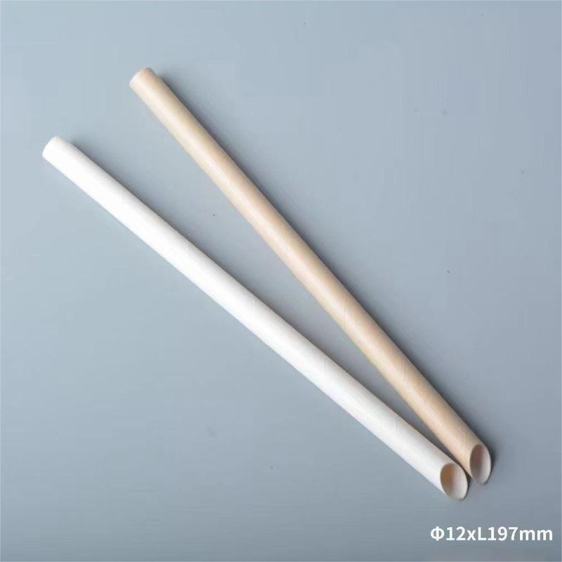 Custom PLA PP Biodegradable Milk Bubble Tea Straight Straws for Food Beverage Packaging