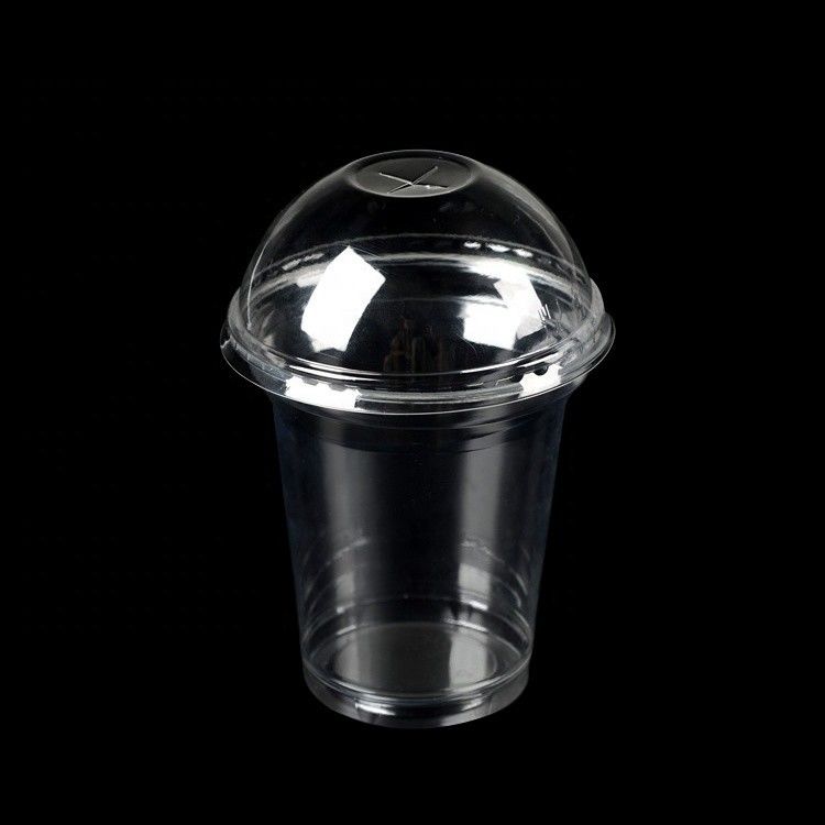 95 Caliber Transparent PLA Disposable Plastic Cup with Dome Lid 20oz 16oz 12oz 9oz